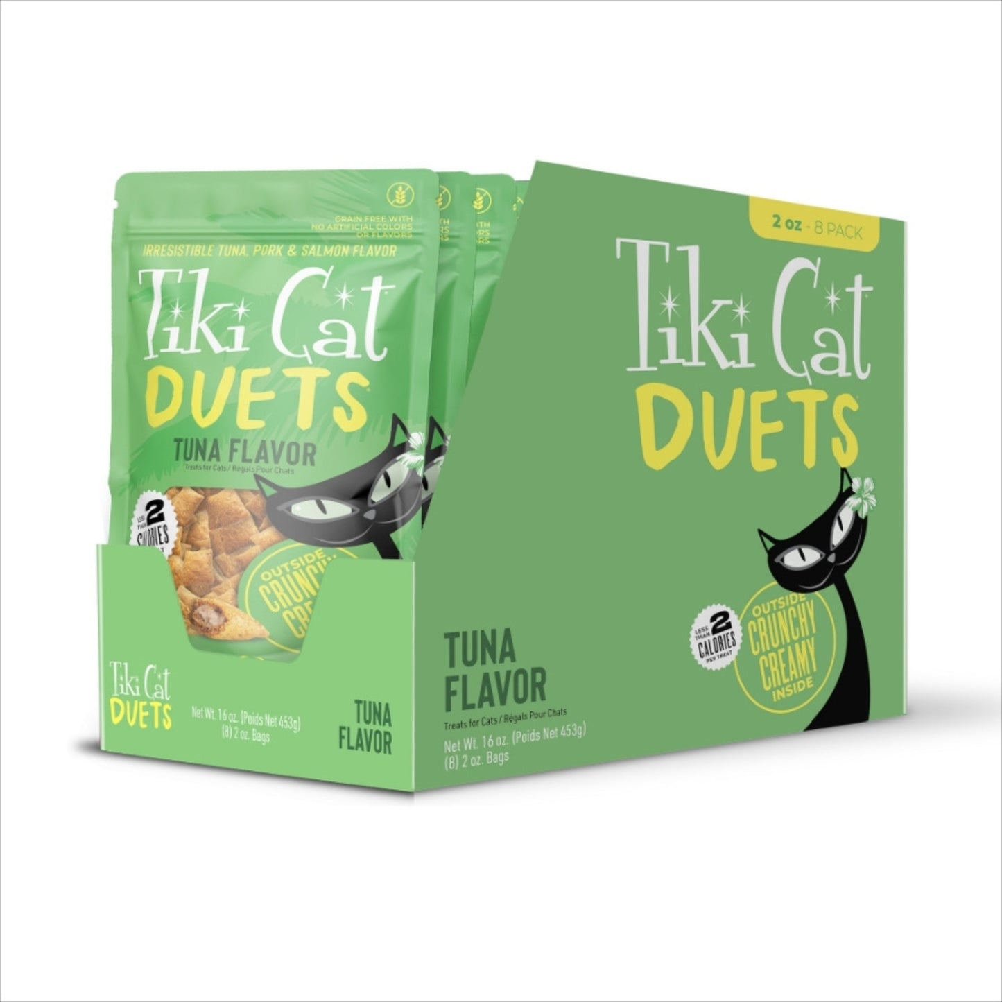 Tiki Pet Cat Duets Treats, Tuna, 2Oz. 8 Pack