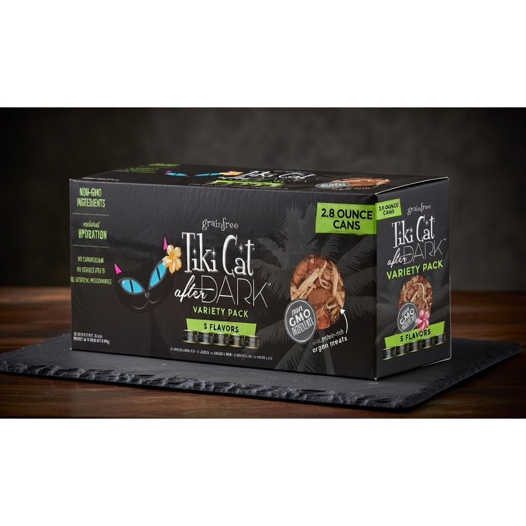 Tiki Pet Cat after Dark Pate 2.8Oz Variety Pack
