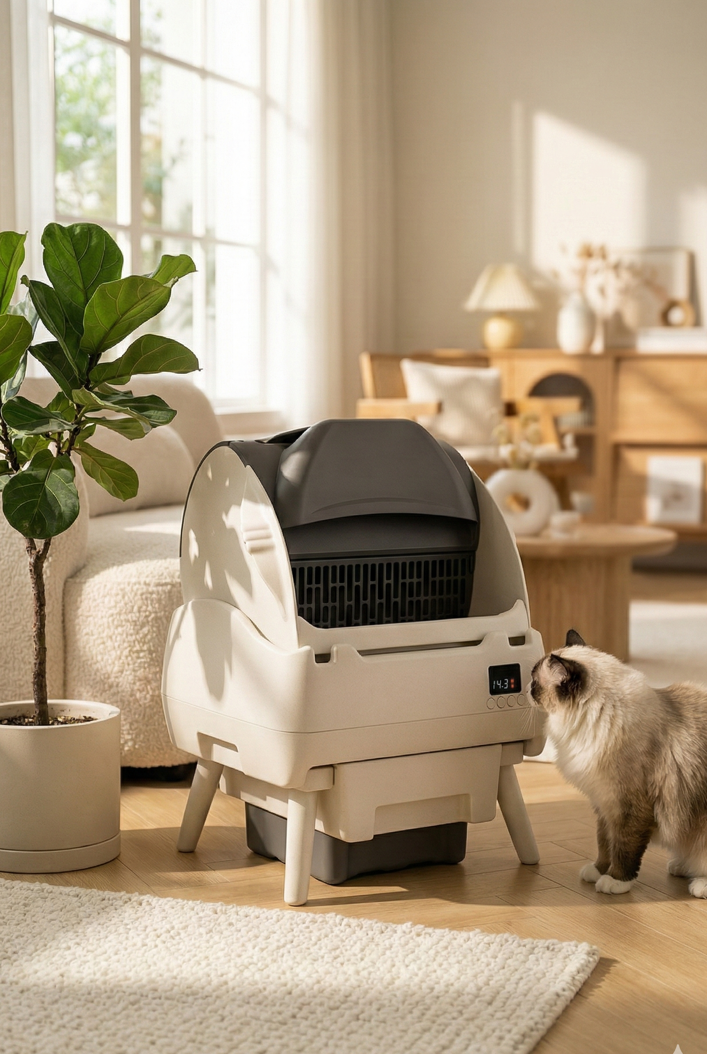 Automatic Cat Litter Box Self Cleaning