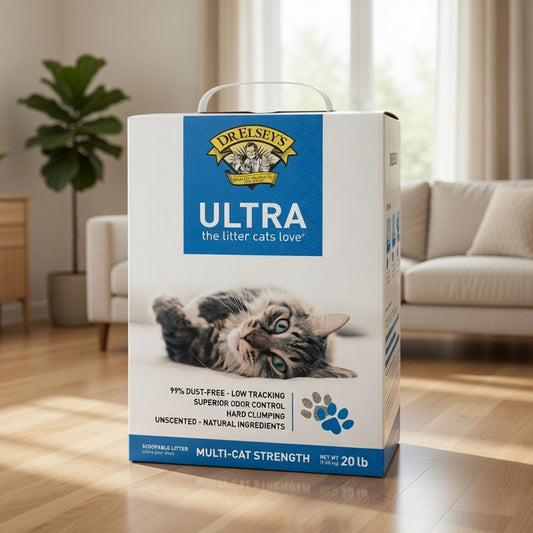 Dr. Elsey'S Cat Ultra Clumping Unscented Litter 20Lbs