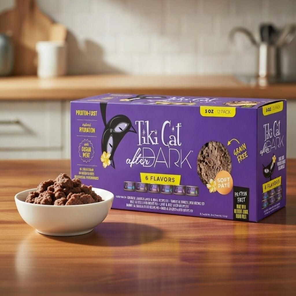 Tiki Pet Cat after Dark Pate 3Oz Variety Pack