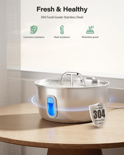 Cat Water Fountain Stainless Steel