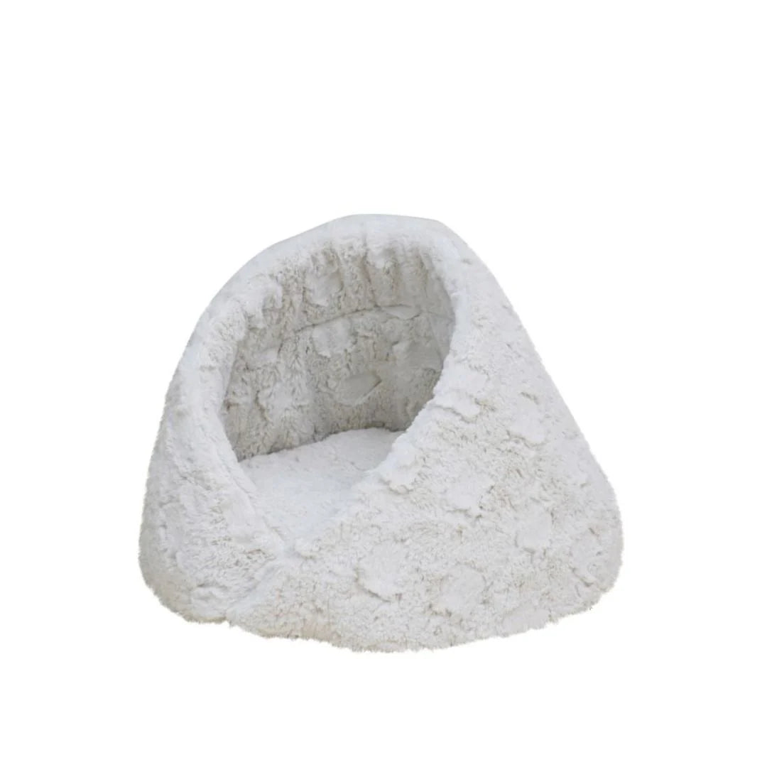 Rose Cradle Pet Bed Ivory 17.7 In