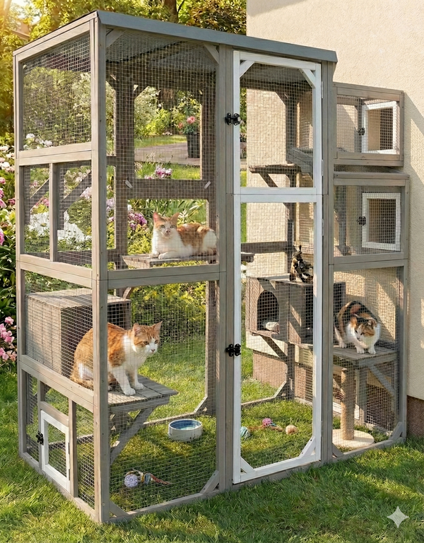 The Safe-Haven Outdoor Catio Enclosure