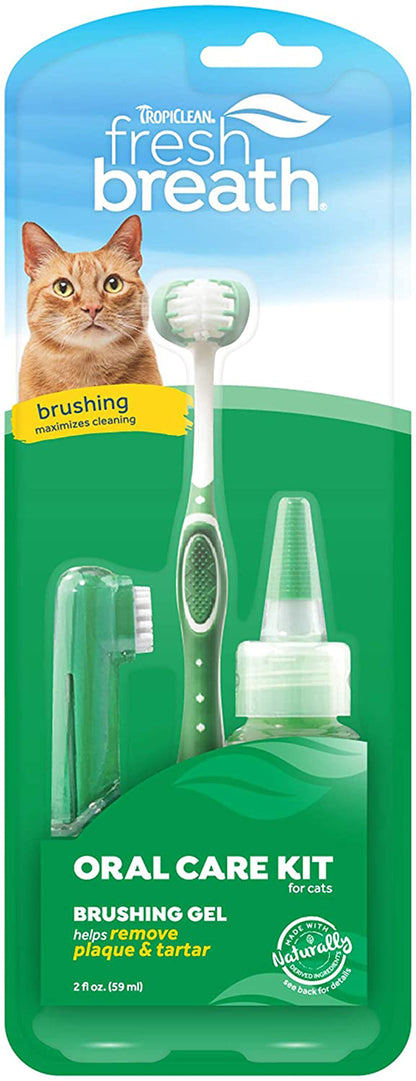Fresh Breath Oral Care Kit for Cats 1Ea/Gel: 2 Oz