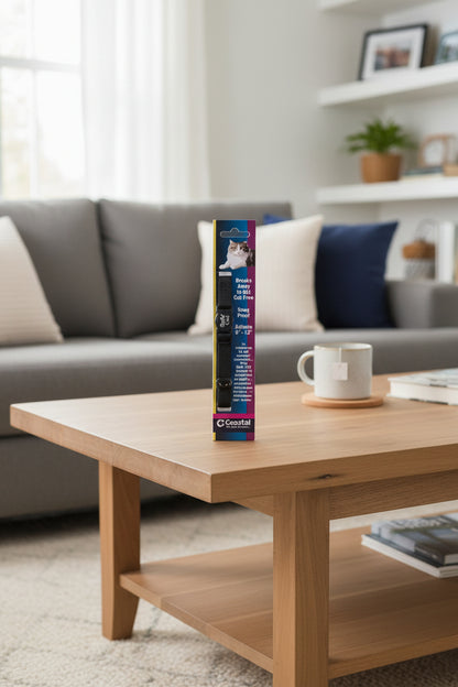 Safe Cat Adjustable Snag-Proof Nylon Breakaway Collar Black 3-8 in X 8-12 In