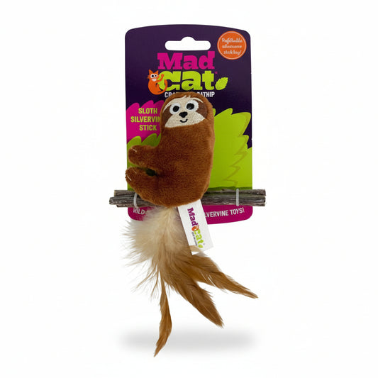 Sloth with Silvervine Cat Toy 1Ea/Sm