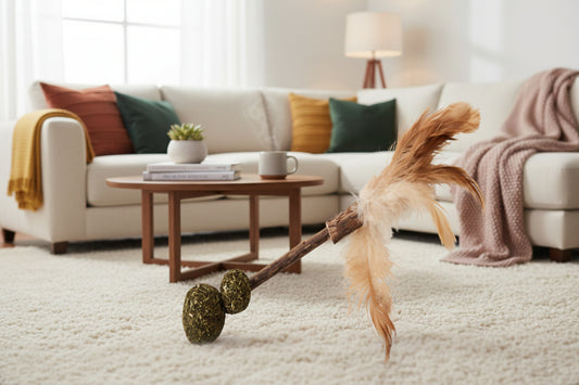 Spot Silver Vine Medium Cat Toy Assorted Tan-Brown 6In