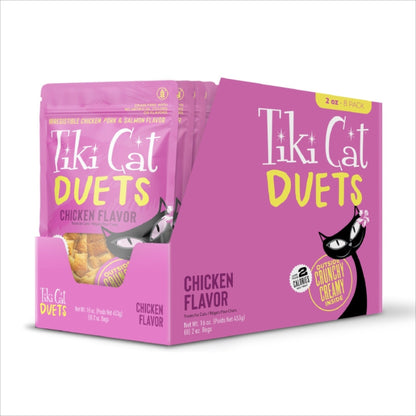 Tiki Pet Cat Duets Treats, Chicken, 2Oz. 8 Pack