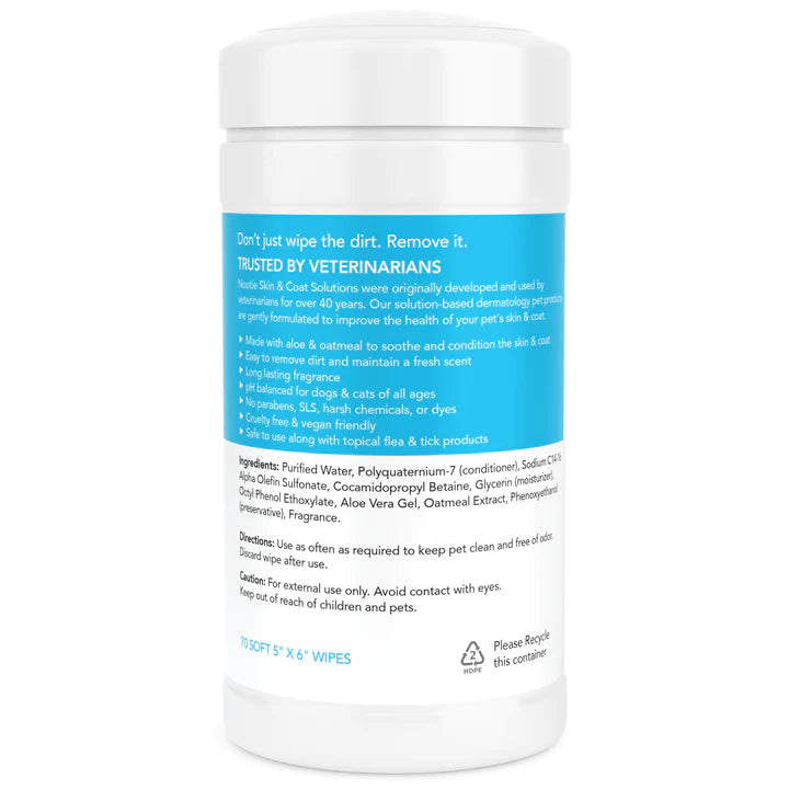 Waterless Grooming Wipes Sweet Pea and Vanilla 70 Count