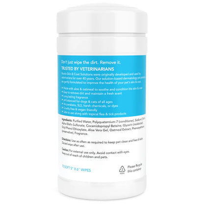 Waterless Grooming Wipes Sweet Pea and Vanilla 70 Count