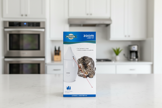 Zoom Automatic Laser Cat Toy White 1Ea/One Size