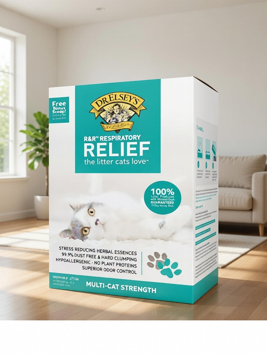 Precious Cat Respiratory Relief Clumping Litter 20Lb