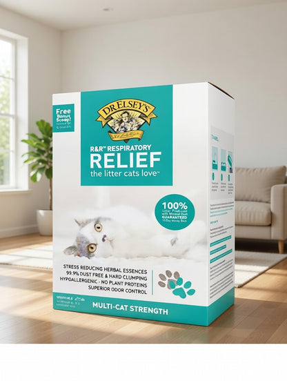 Precious Cat Respiratory Relief Clumping Litter 20Lb