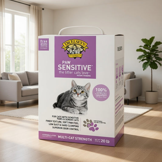 Dr. Elsey'S Cat Paw Sensitive Clumping Litter 20Lbs