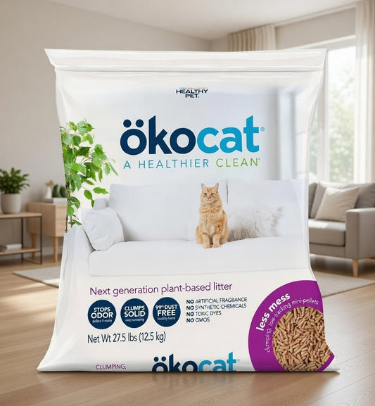 Less Mess Low Tracking Wood Clumping Cat Litter, 27.5 Pounds XL - Natural Ingredients, Stops Odor, Clumps Solid, 99% Dust Free